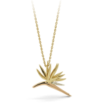 0.46Ct VVS/FG Birds of Paradise Pendant in 18K Gold